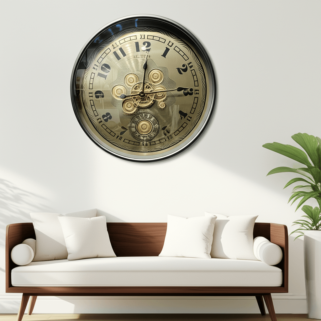 Royal Metal Gear Mechanical Clock Style 54