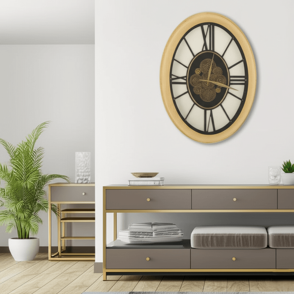 Royal Metal Gear Mechanical Clock Style 53