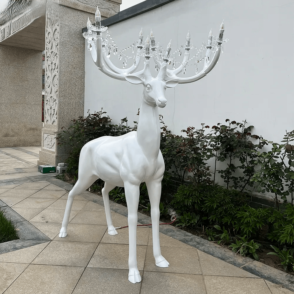 Reindeer Sculpture Floor Lamp