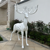 Reindeer Humanoid Sculpture Floor Lamp