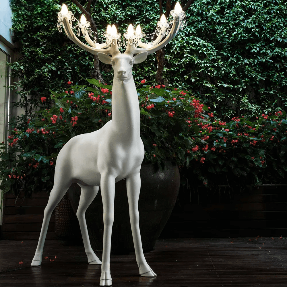 Reindeer Sculpture Floor Lamp