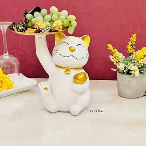 Lucky Cat Tray Holder