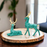 Artistic Deer Pair - Set of 2