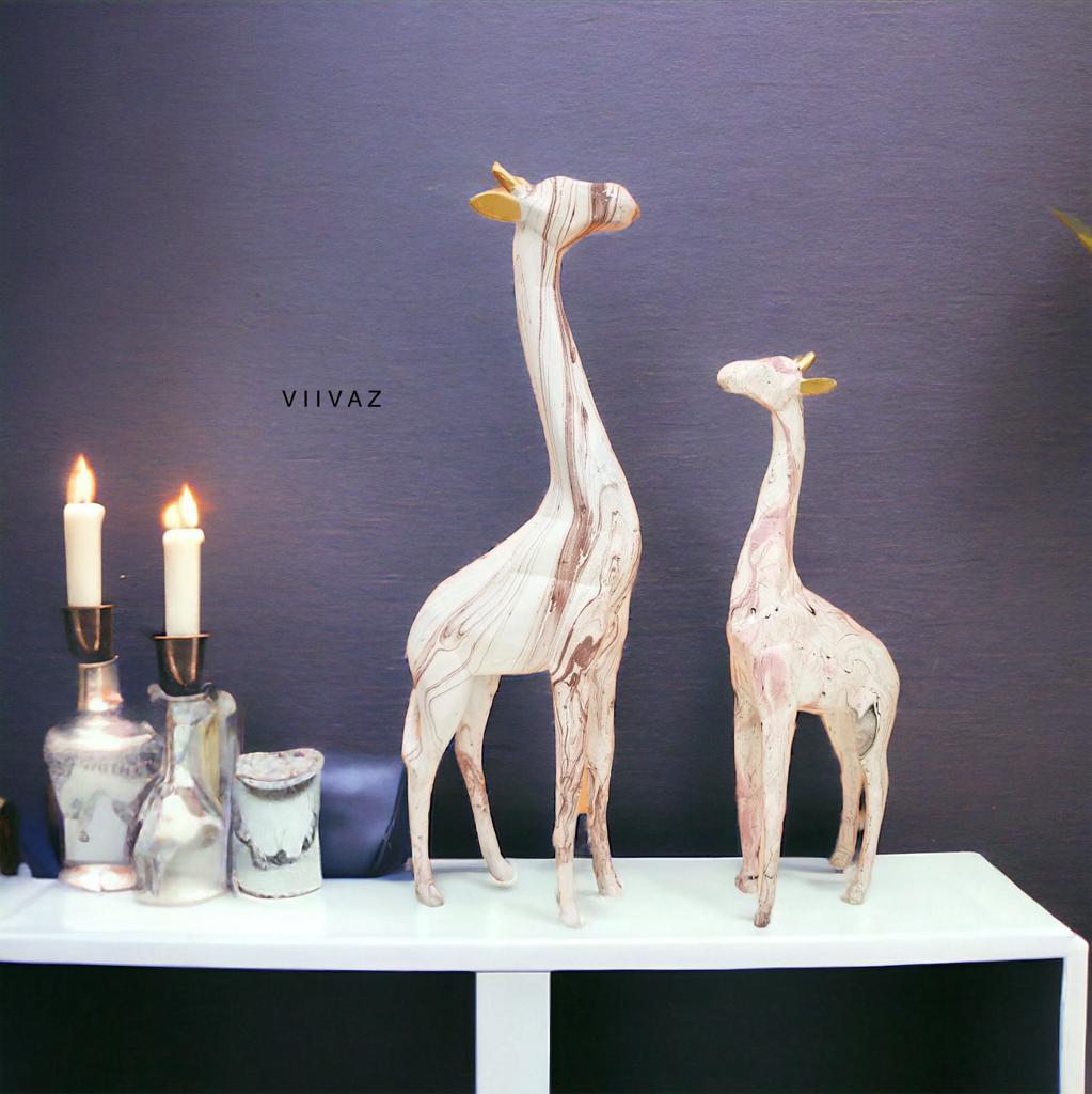 Artistic Giraffe Pair - Set of 2