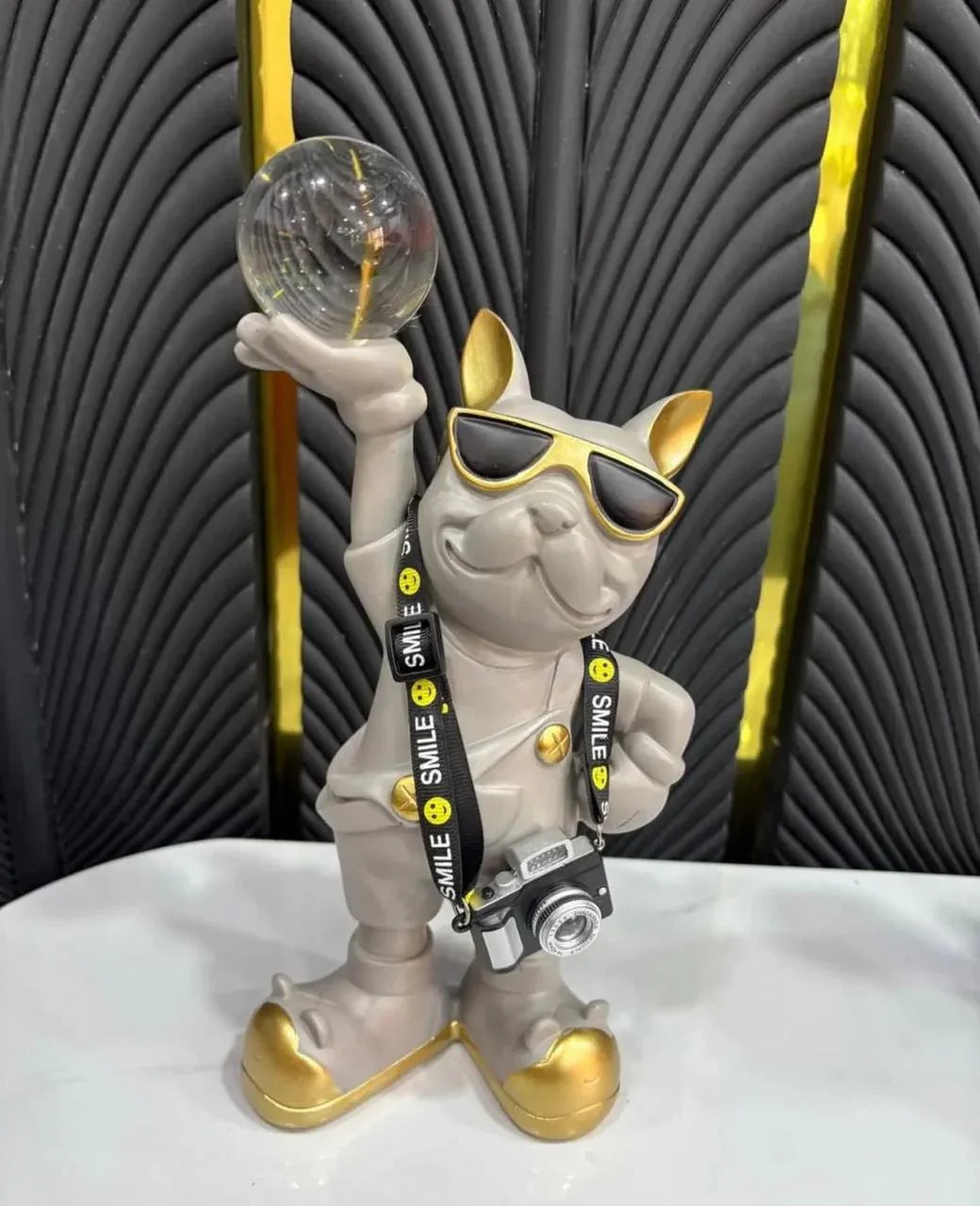 Swiss Bulldog Photographer with Camera