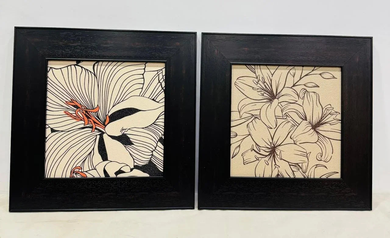 Glass Shadow Box Set of 2 Style 1