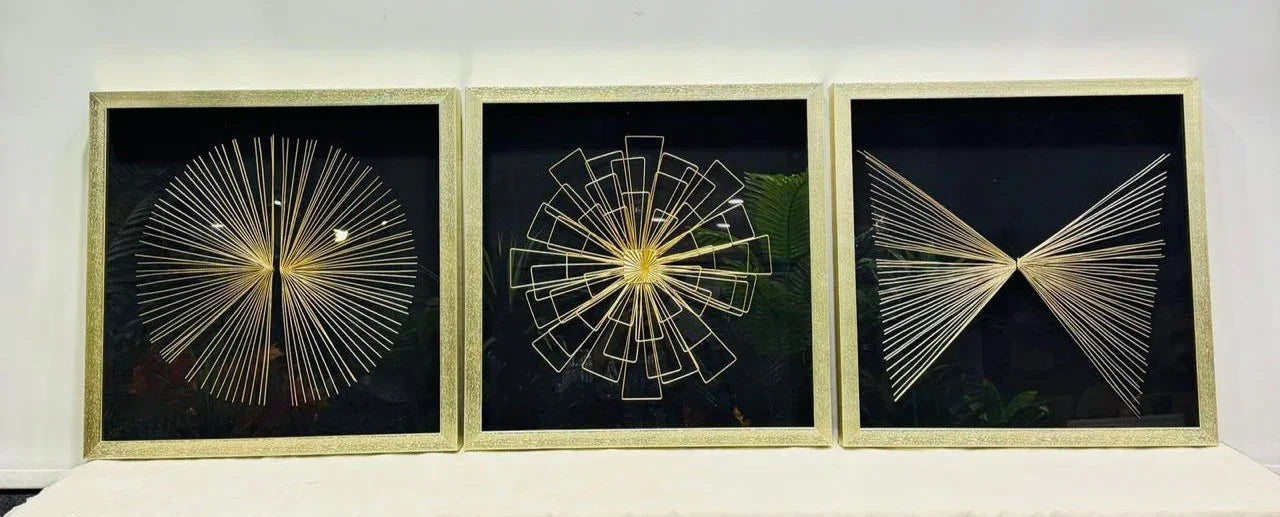 Glass Shadow Box Set of 3 Style 16