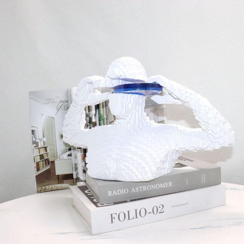 Building Block Man Sculpture