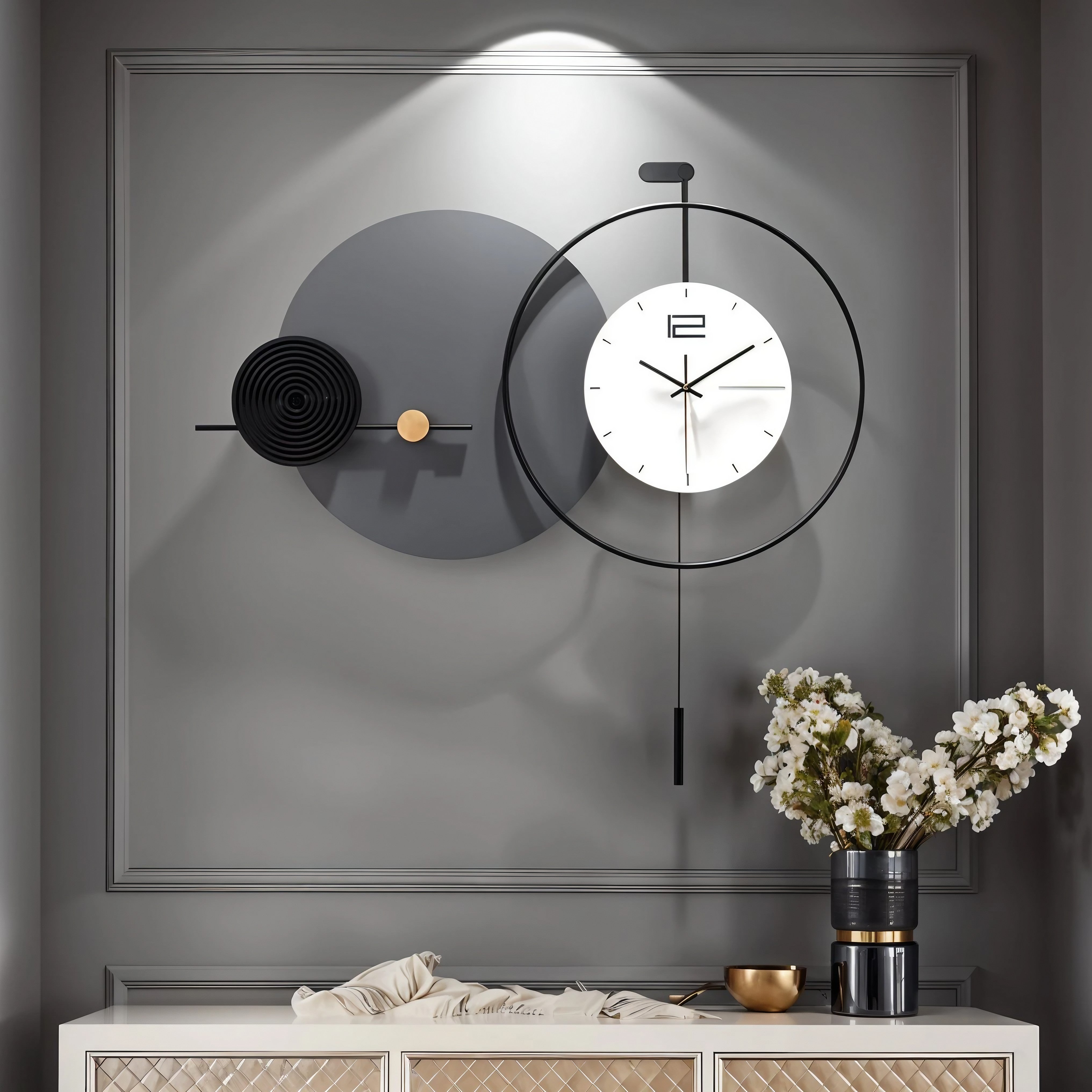 Metal Wall Clock Style 35