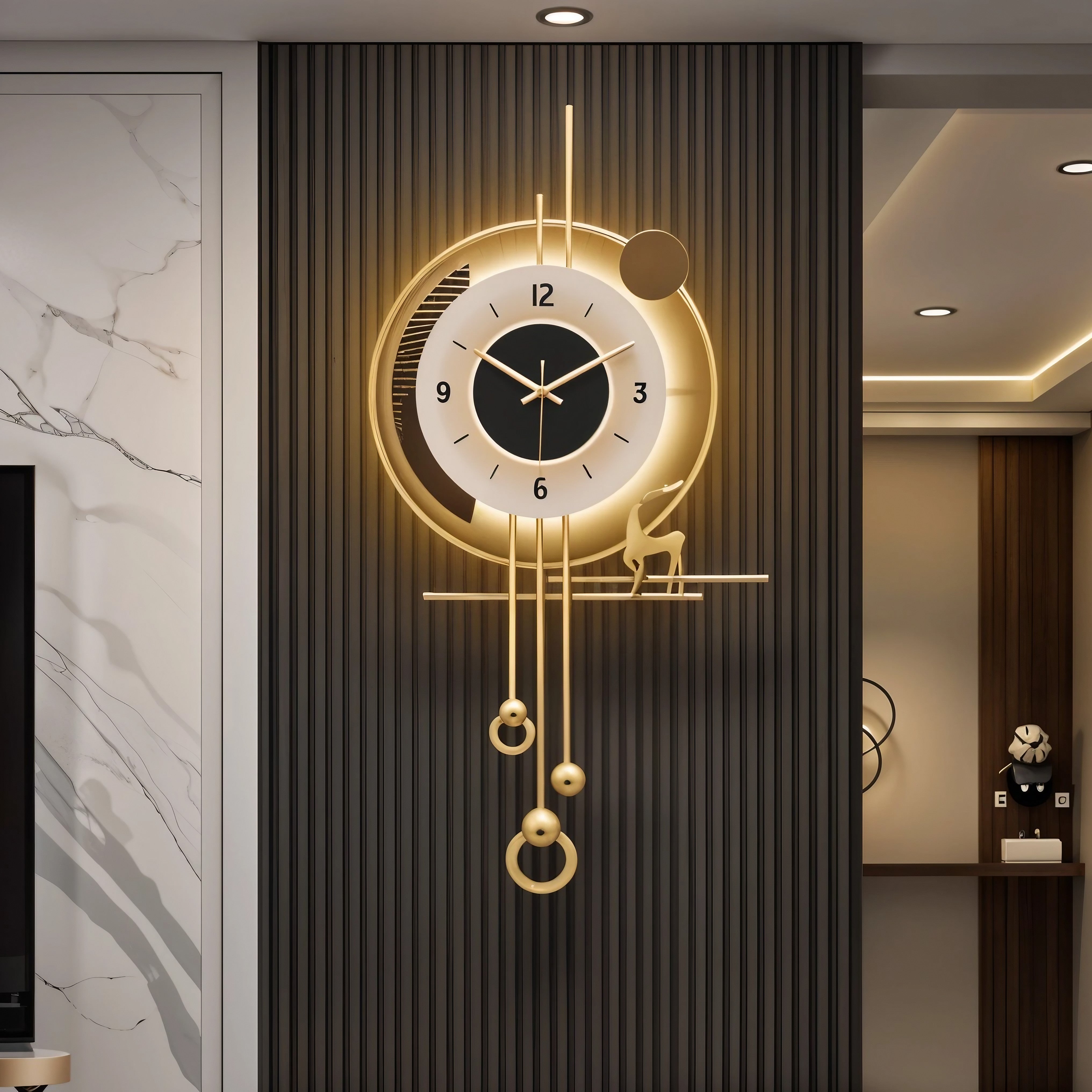 Metal Wall Clock Style 37