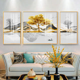 Modern Crystal Painting Set of 3 Style 2