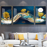 Modern Crystal Painting Set of 3 Style 1