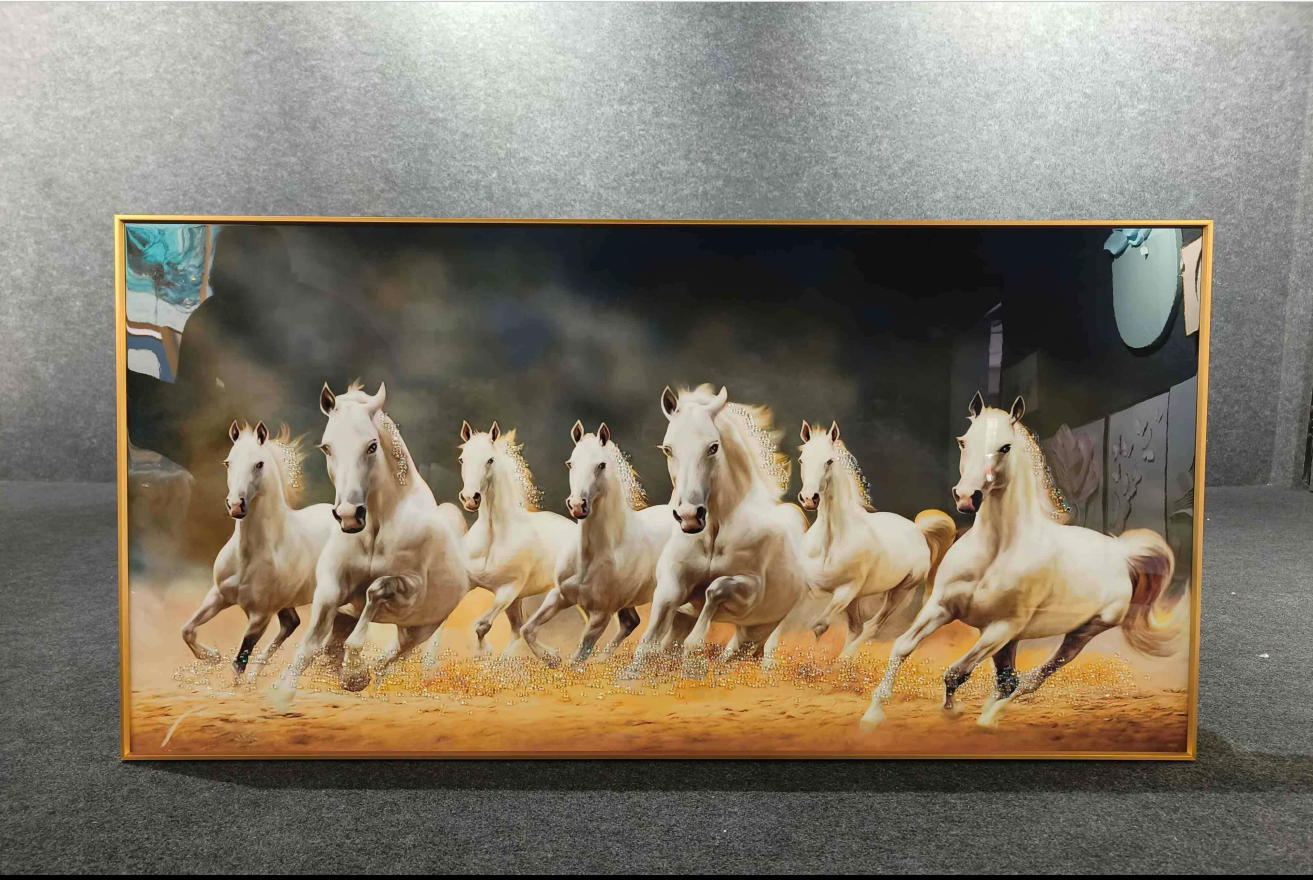 7 RUNNING HORSES PAINTING STYLE 1