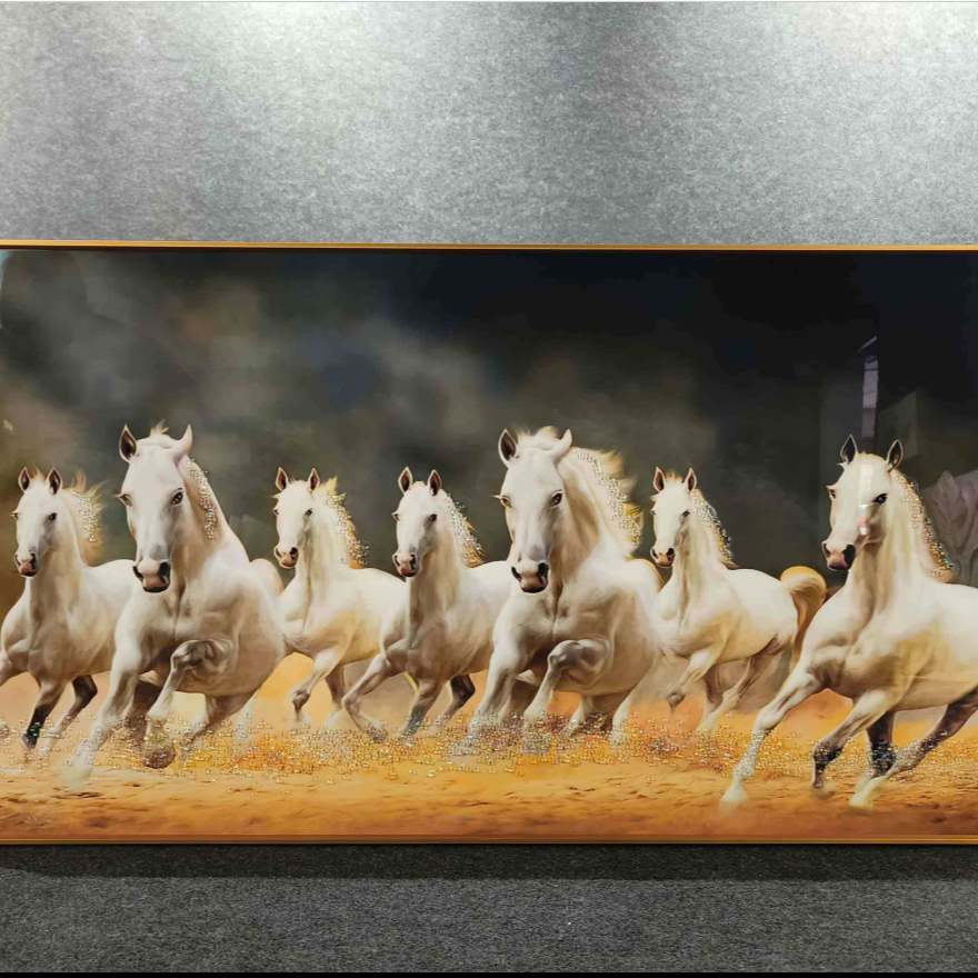 7 RUNNING HORSES PAINTING STYLE 1