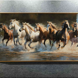 7 RUNNING HORSES PAINTING STYLE 2