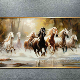 7 RUNNING HORSES PAINTING STYLE 4