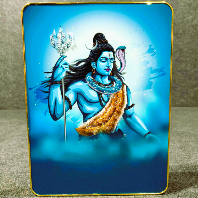 God Idol Wall Painting - Shiva Grace