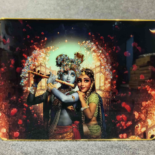 God Idol Wall Painting - The Radha Krishna