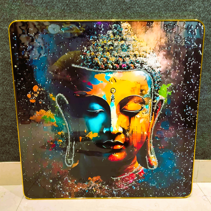 God Idol Wall Painting - Lord Buddha