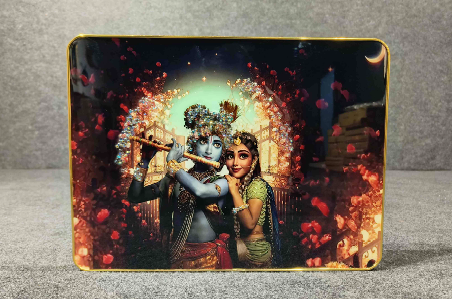 God Idol Wall Painting - The Radha Krishna