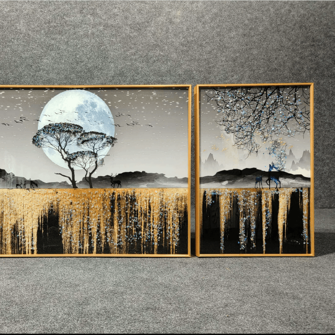 Unique Crystal Wall Painting Style 11