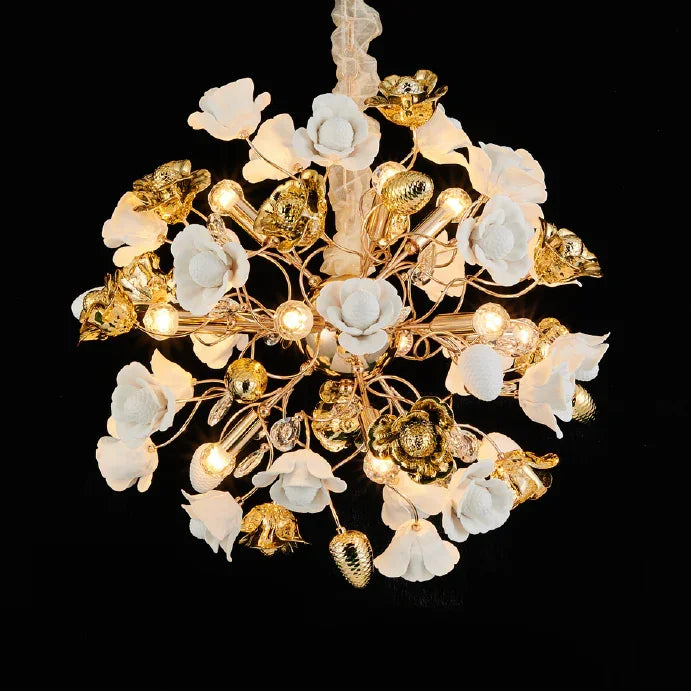 Modern Luxury Rose Chandelier