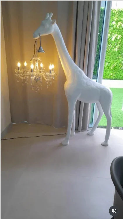 Giraffe Sculpture Floor Lamp - 4ft