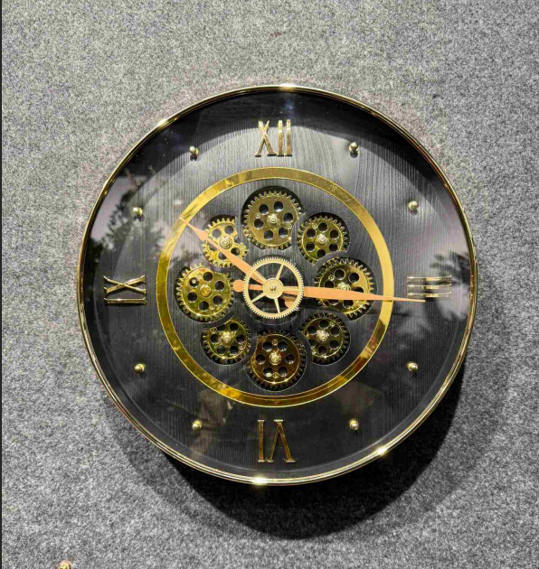 Luxury Metal Gear Clock Style 22