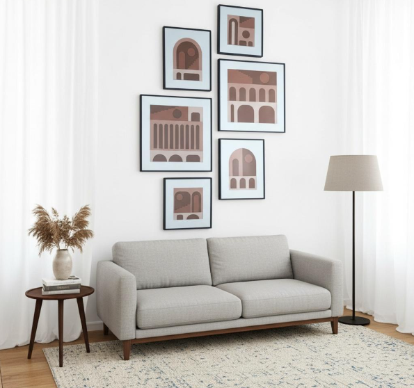 Aluminium Metal Frame Painting - Style 1