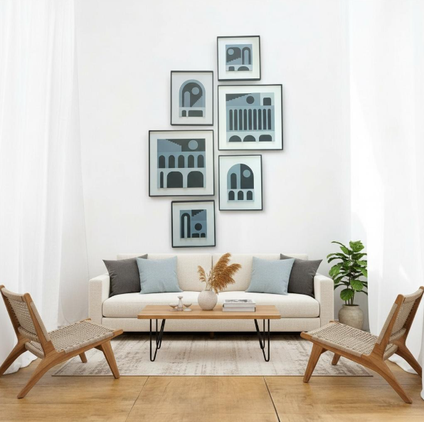 Aluminium Metal Frame Painting - Style 2