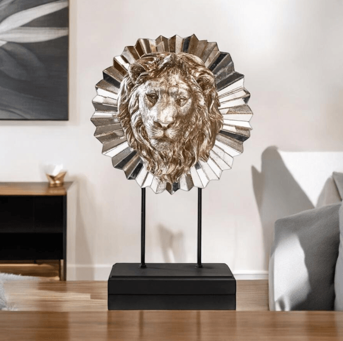 Luxury Lion Face Mask Decor