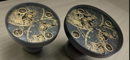 Coffee Table With Mechanical Gear Clock Style 12