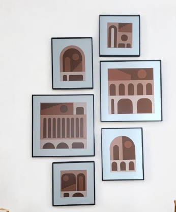 Aluminium Metal Frame Painting - Style 1