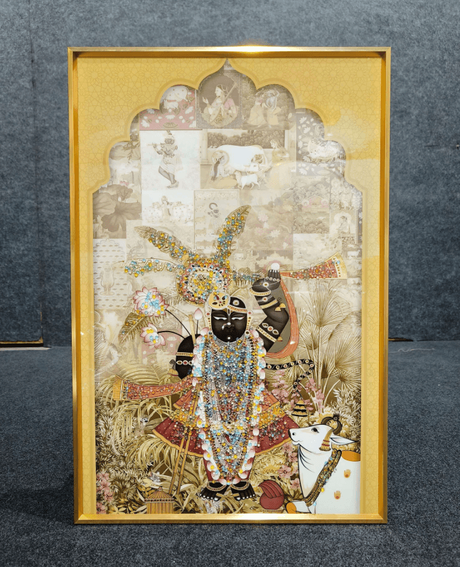 God Idol Wall Painting Style 13