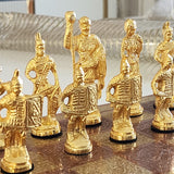Luxury Roman Figurine Brass Chess