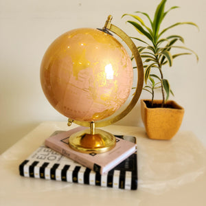 Centrala Laminated Gold Pink Globe
