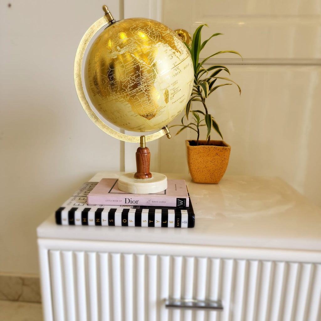 Caire Laminated Golden Beige Globe-VIIVAZ