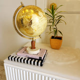 Caire Laminated Golden Beige Globe