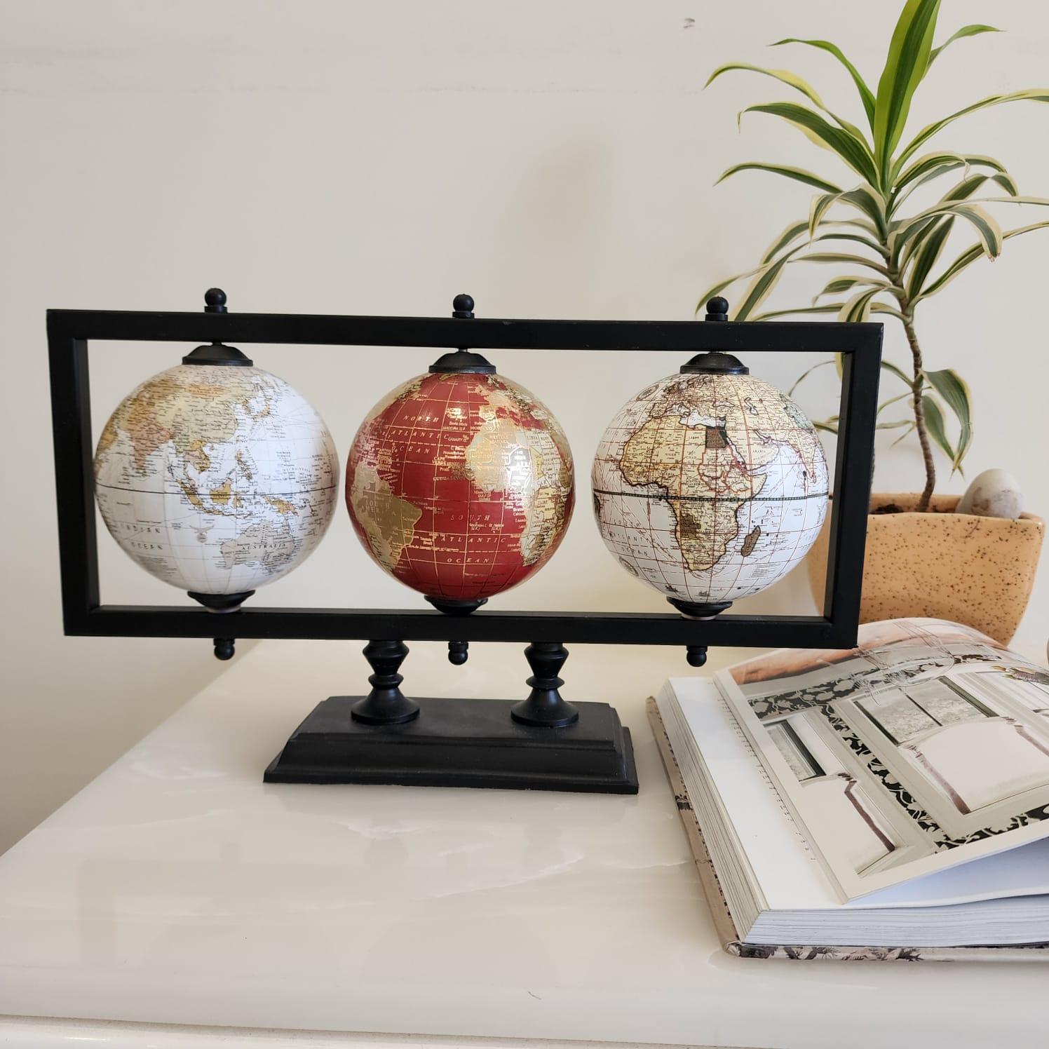 Mexico Set of 3 Globe