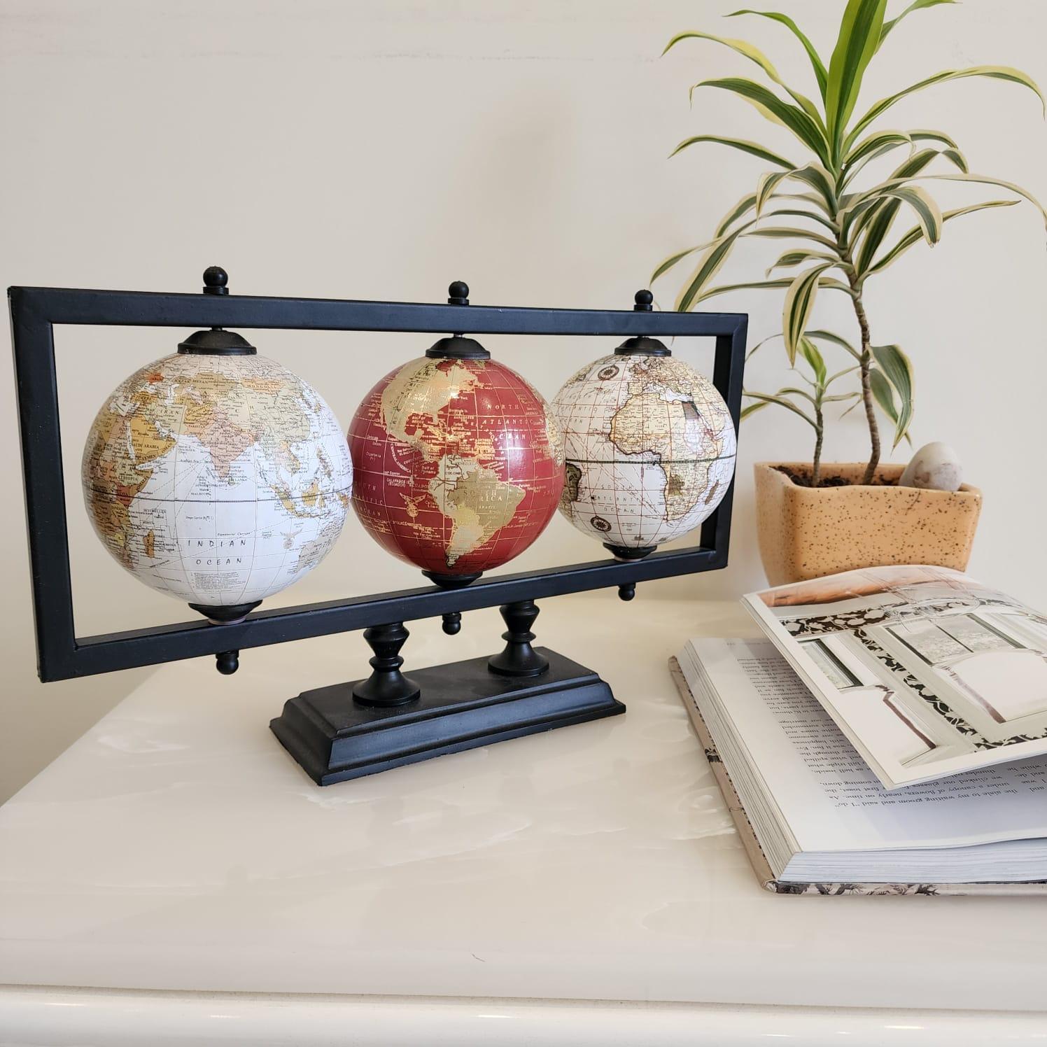 Mexico Set of 3 Globe