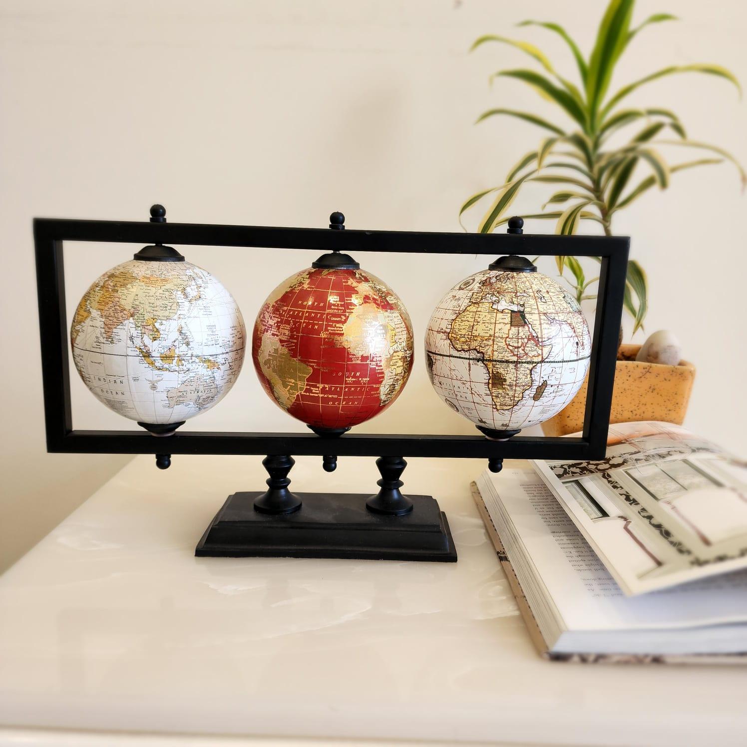 Mexico Set of 3 Globe