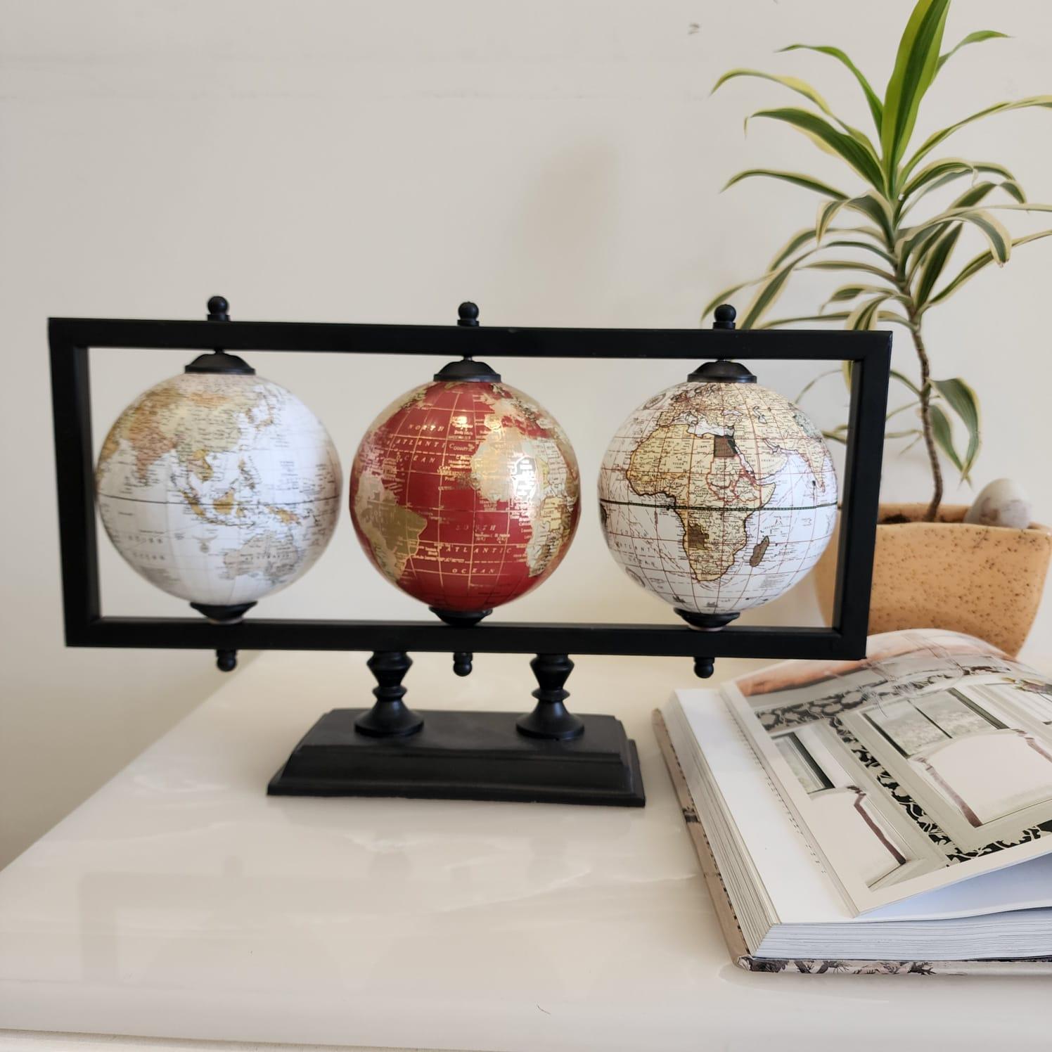 Mexico Set of 3 Globe