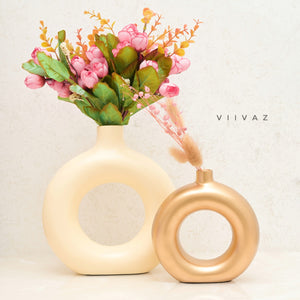 Donut Vase Pair