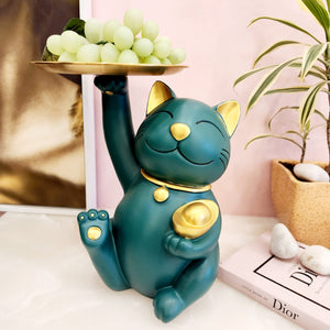 Lucky Cat Tray Holder