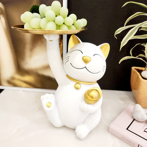 Lucky Cat Tray Holder