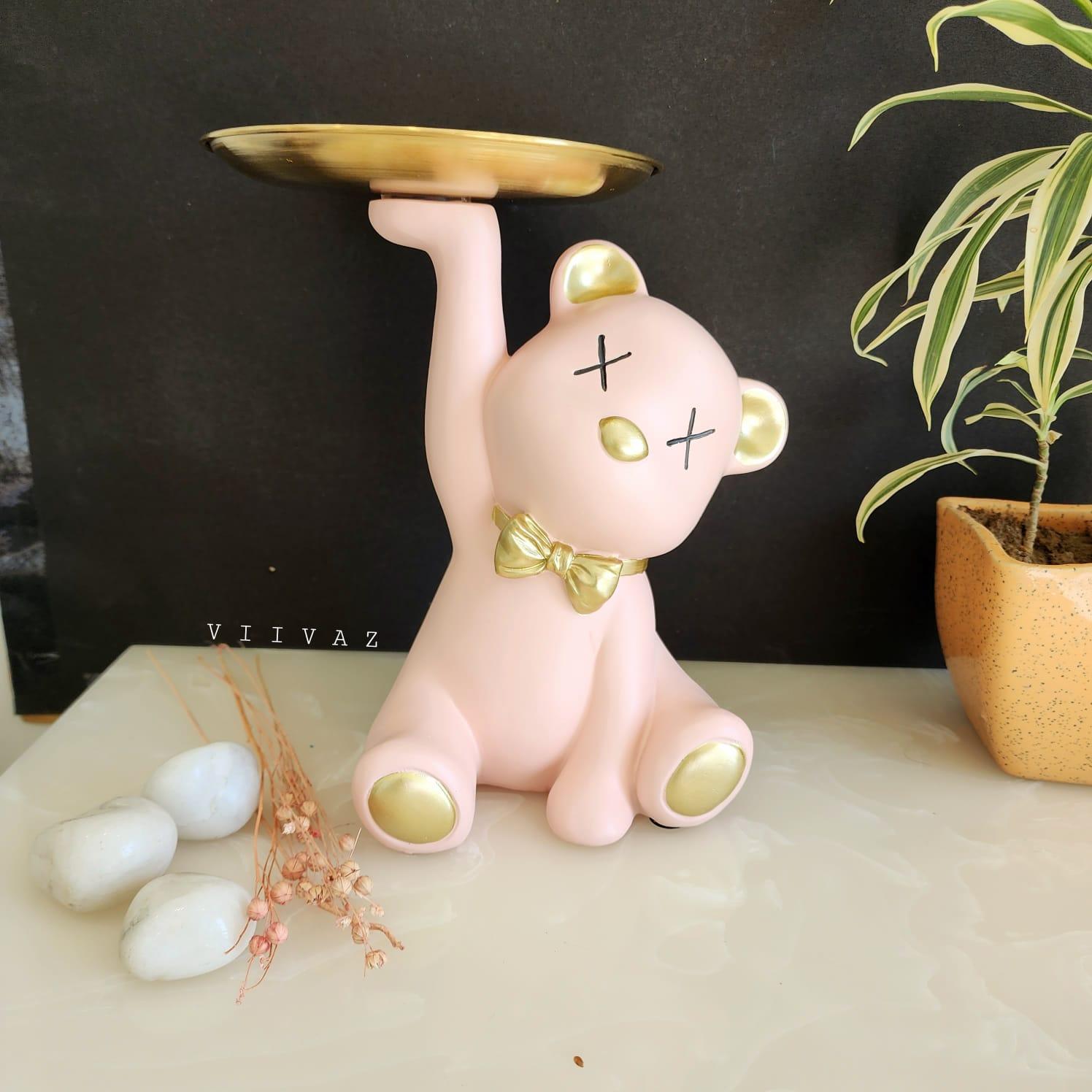 Relaxation Retreat Teddy Bear Tray Stand