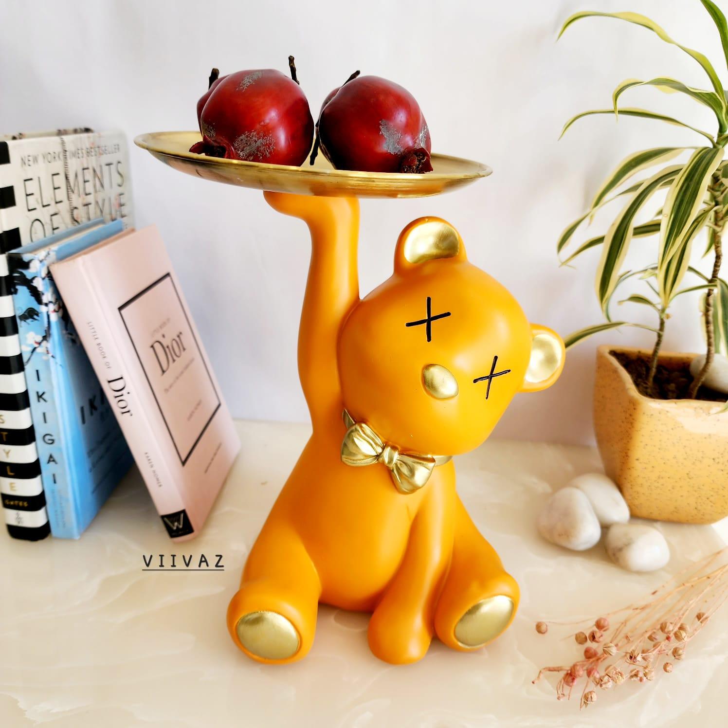 Relaxation Retreat Teddy Bear Tray Stand