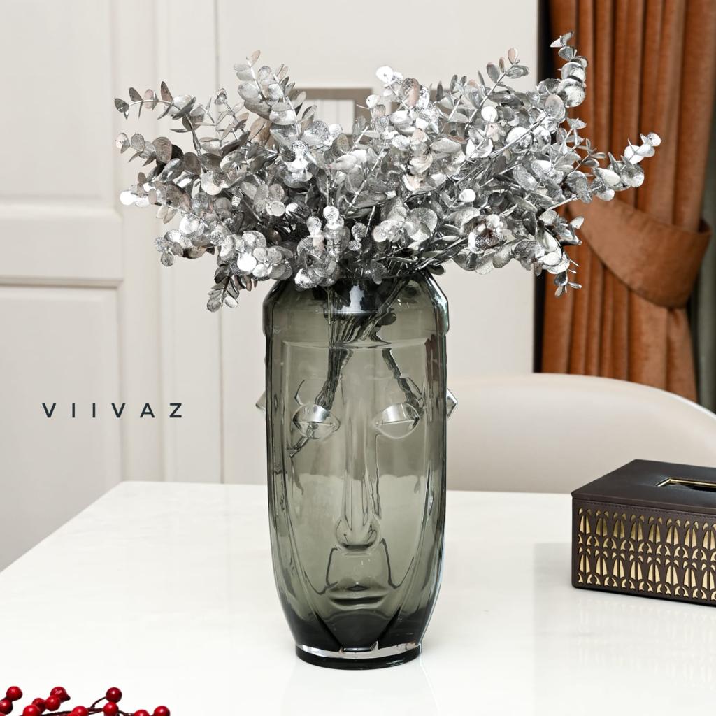 Artistic Face-inspired Glass Vase