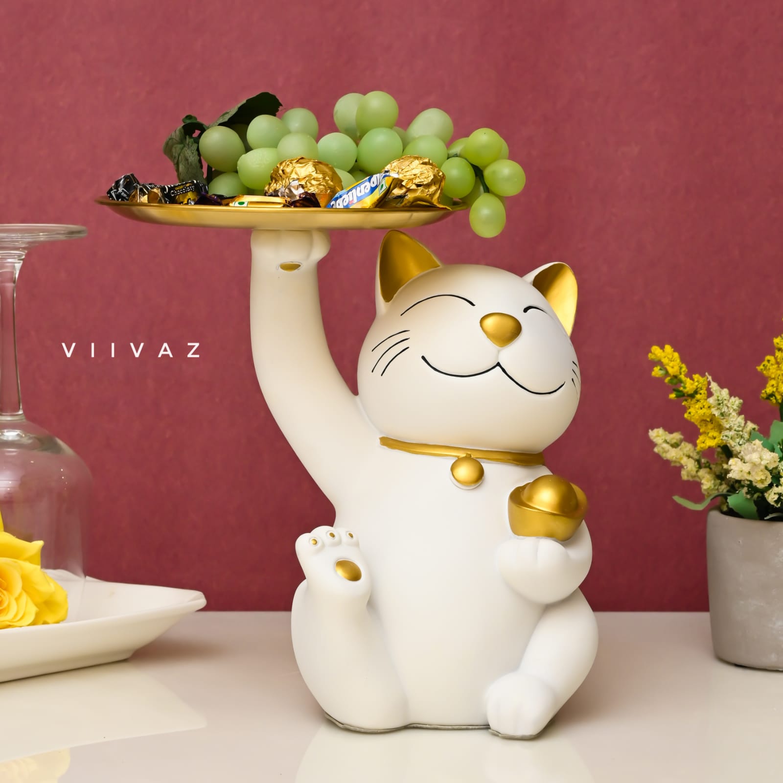 Lucky Cat Tray Holder-VIIVAZ