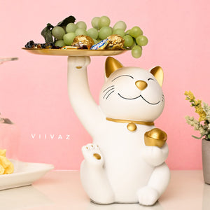 Lucky Cat Tray Holder